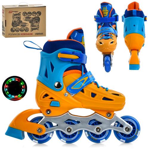 Роликовые коньки детские раздвижные A4151-S-YL р. 31-34 - фото 2 Роликовые коньки детские раздвижные A4151-S-YL р. 31-34 - фото 2