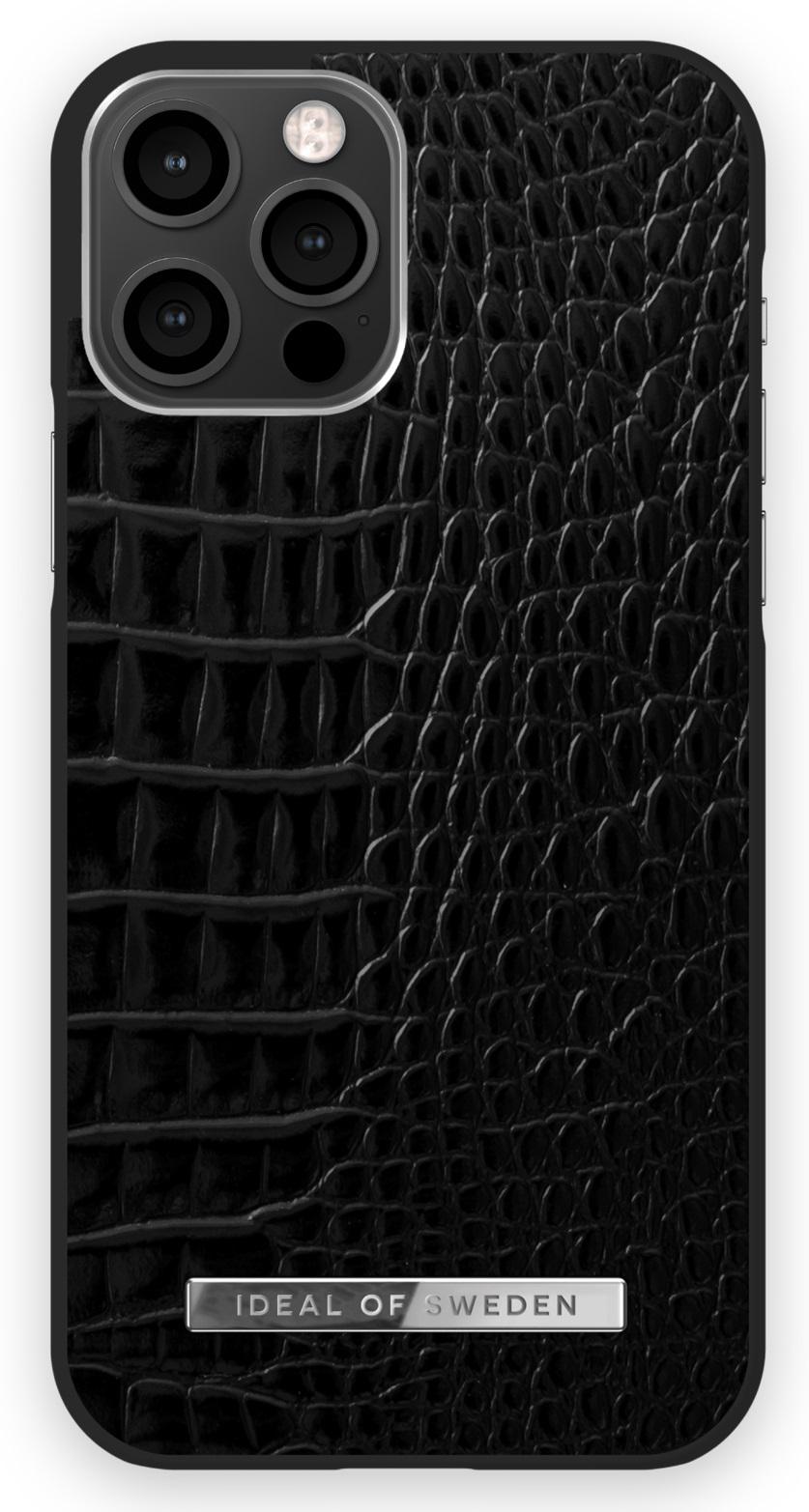 Чохол протиударний iDeal of Sweden Atelier IDACSS22-2061-236 для Iphone 12/12 Pro Neo Noir Croco (12089461) - фото 1