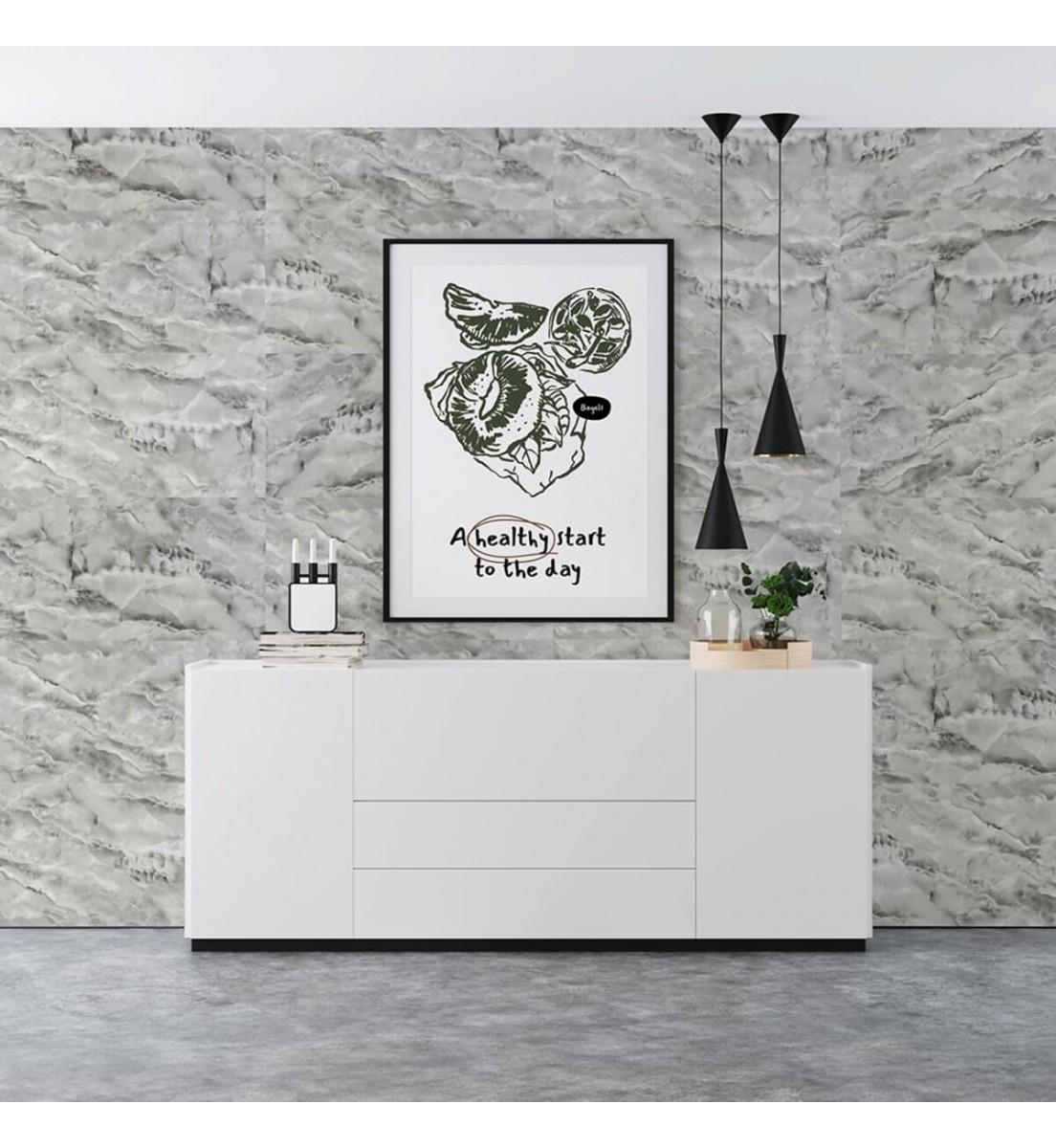 Плитка самоклеящаяся стеновая PET 600х300х2 мм (PET-1681) - фото 7