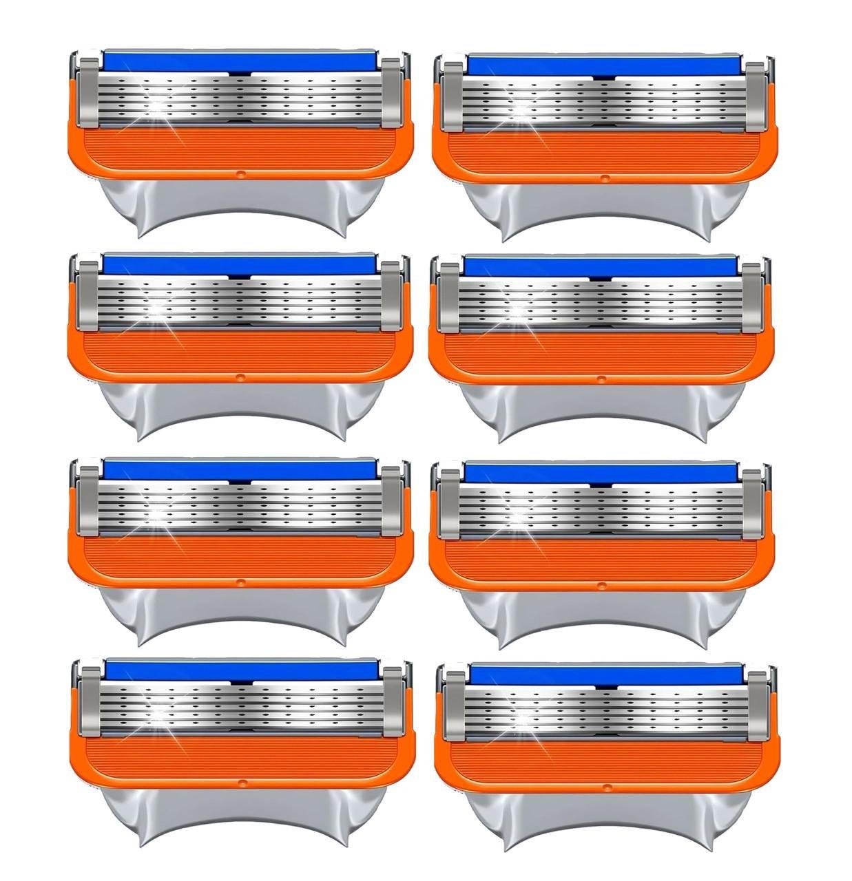 Сменные лезвия картриджи Gillette Fusion 8 кассет для мужчин без упаковки (2822295028)