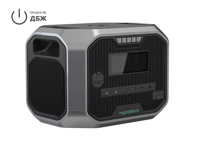 Зарядна станція ДБЖ MARSRIVA MP12 1310 Вт/р 1200W UPS MPPT LiFePO4 Bluetooth/FM/Mic - фото 3