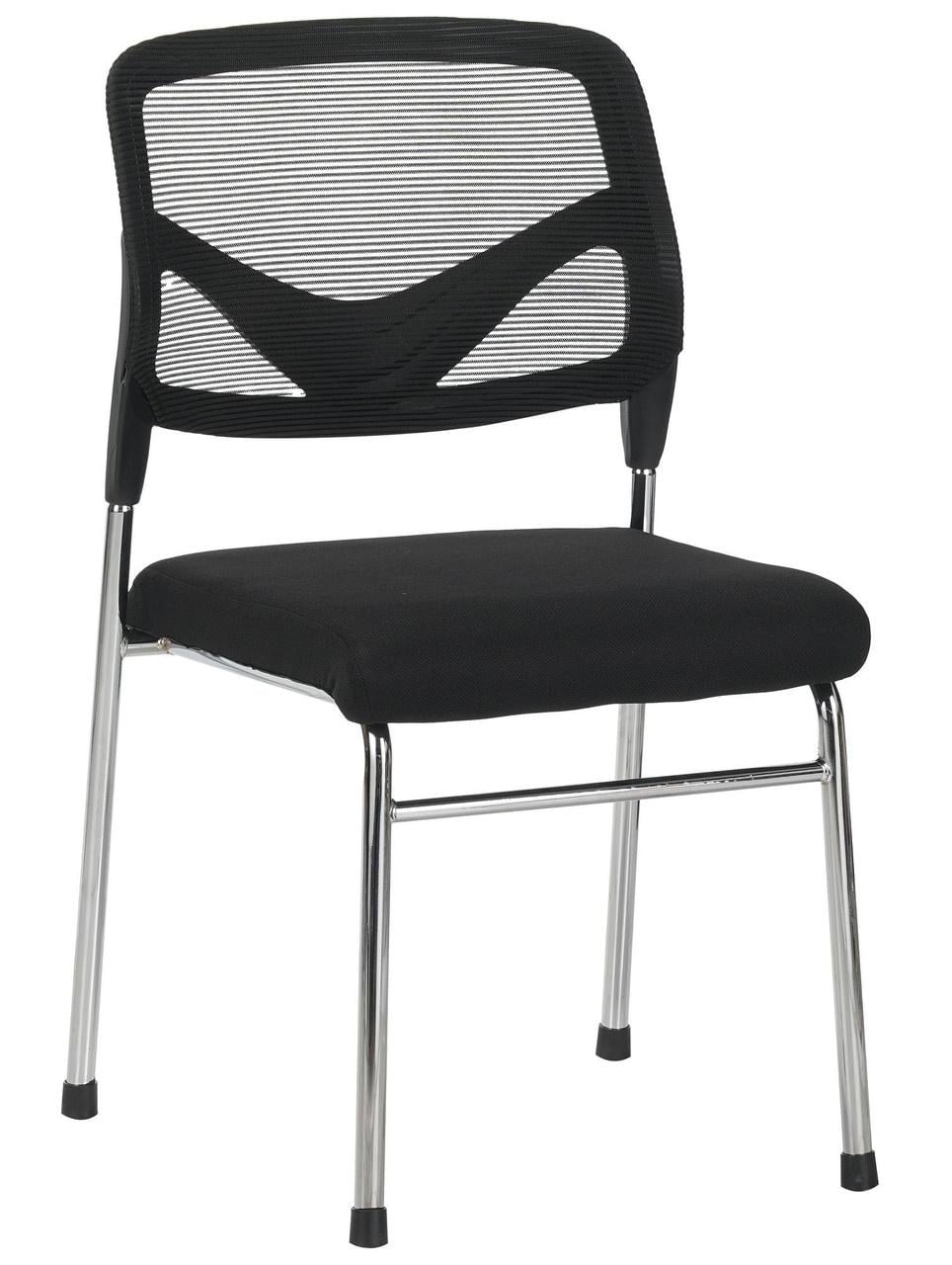Стілець Roni-D із сітчастою спинкою на металевому каркасі Чорний