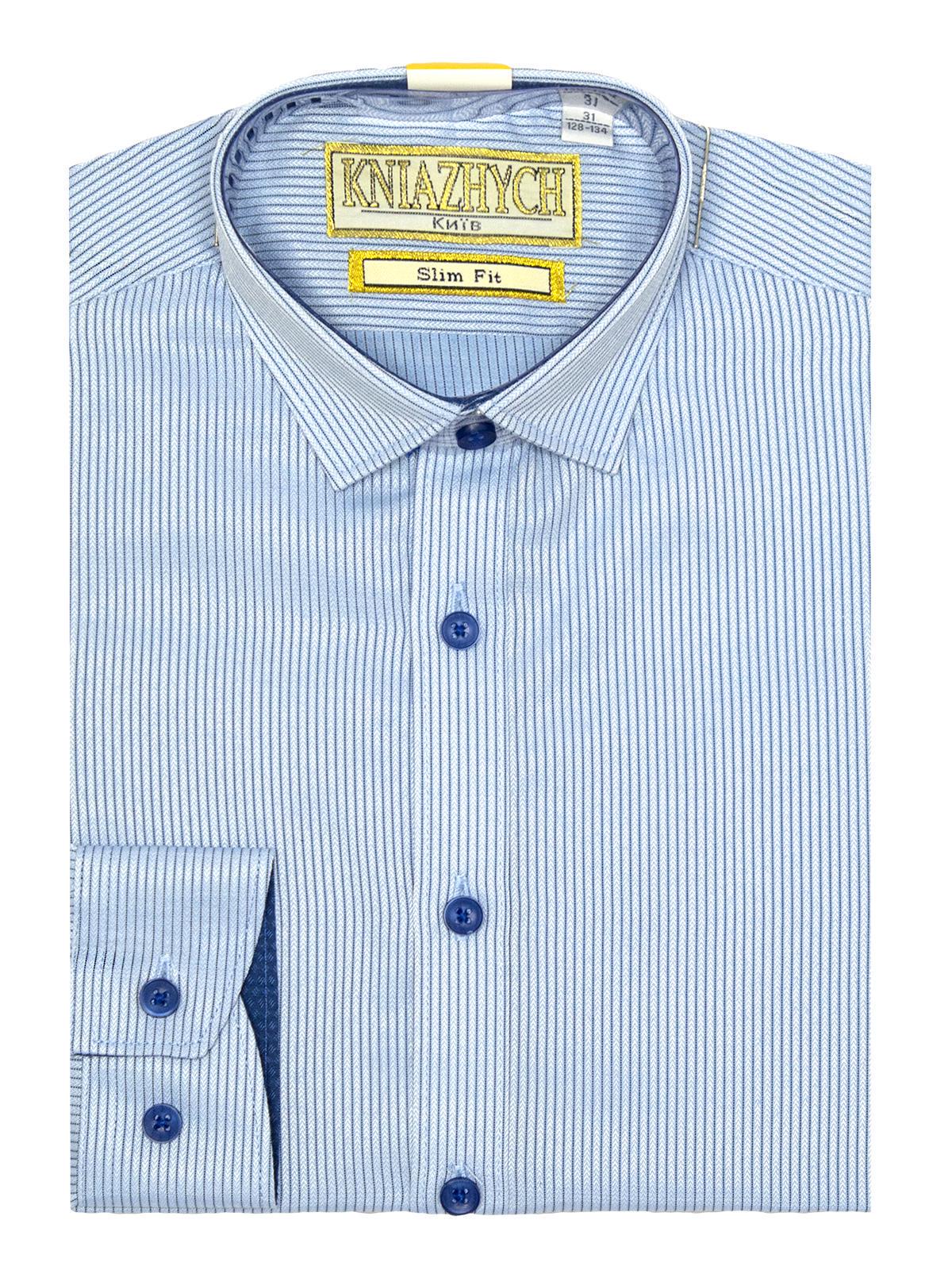 Рубашка Княжич 140-146 см р. 32 Голубой (Corse 22 slim)