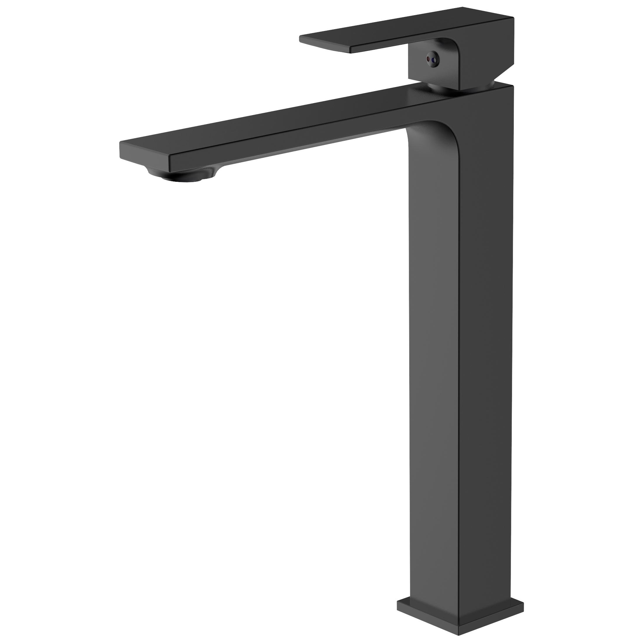 Смеситель для умывальника VOLLE LEON De la Noche 1511.010204 высокий однорычажный Черный (127874)