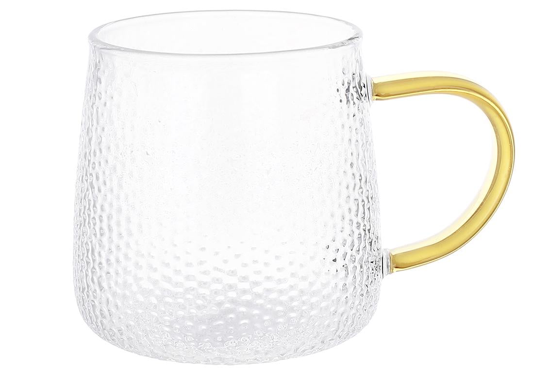 Кружка стеклянная BonaDi Ice 350 мл Желтый (992-141) Кружка стеклянная BonaDi Ice 350 мл Желтый (992-141)