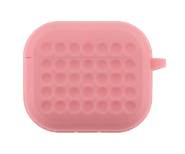 Чехол-футляр для наушников Silicone Fashion Case with Hook для Airpods 3 Pink