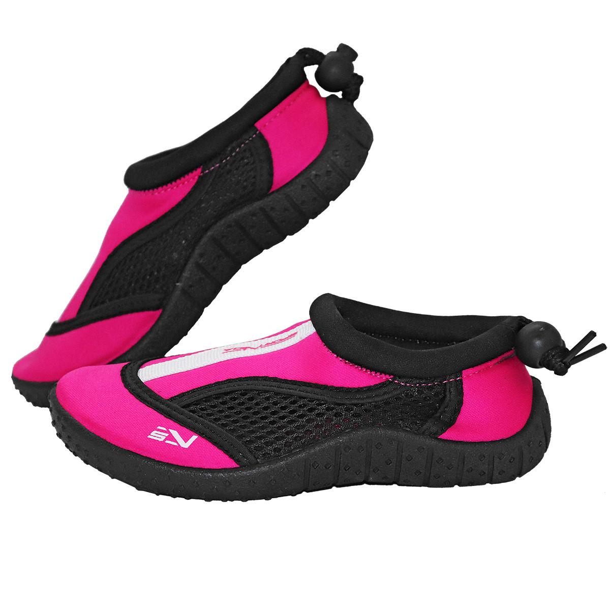 Аквашузи для пляжу і коралів SportVida SV-GY0001-R33 Size 33 Black/Pink