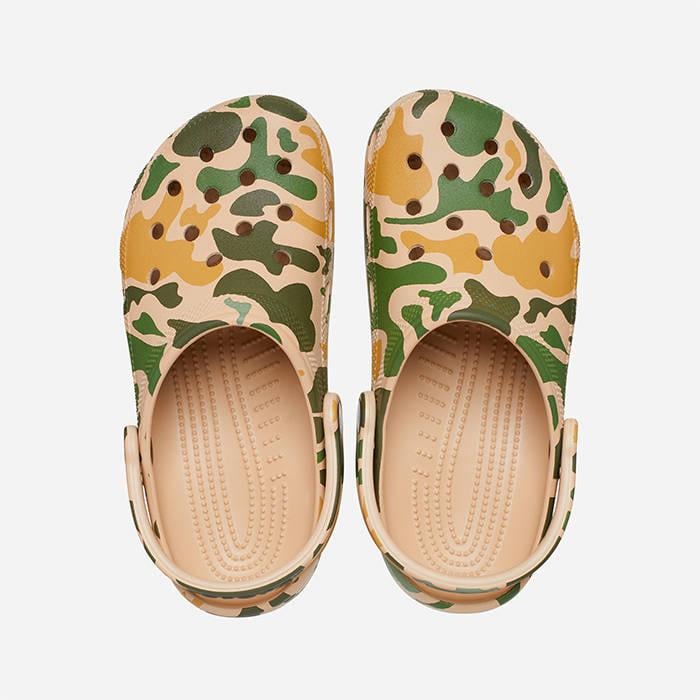 Сабо Crocs Classic Printed Camo Clog р. 42-43 (206454 CHAI/TAN) - фото 5