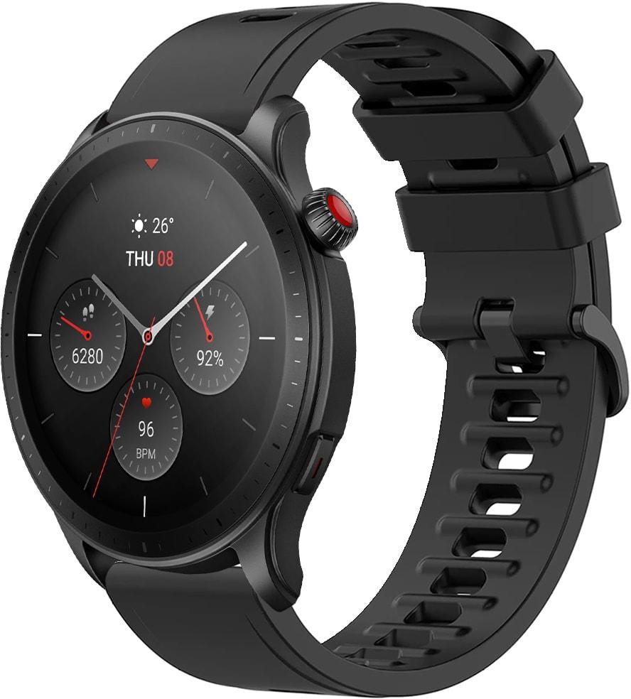 Ремешок Convex для Amazfit GTR 4 22 мм Black (31095-2B)