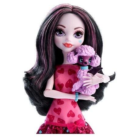 Дракулаура с собачкой Monster High Ghoul's Beast Pet Draculaura Doll - фото 3