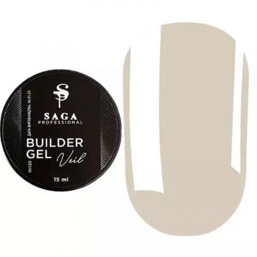 Гель для наращивания Saga Builder Veil Gel №20 15 мл Бежево-карамельный