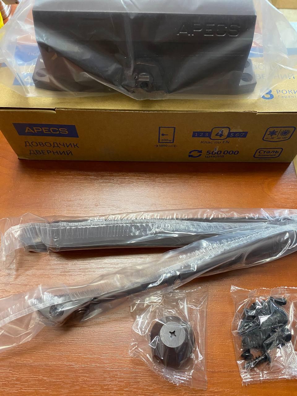 Дверний доводчик Apecs DC-20.4/1050/100-A1-BR Коричневий - фото 4 Дверний доводчик Apecs DC-20.4/1050/100-A1-BR Коричневий - фото 4