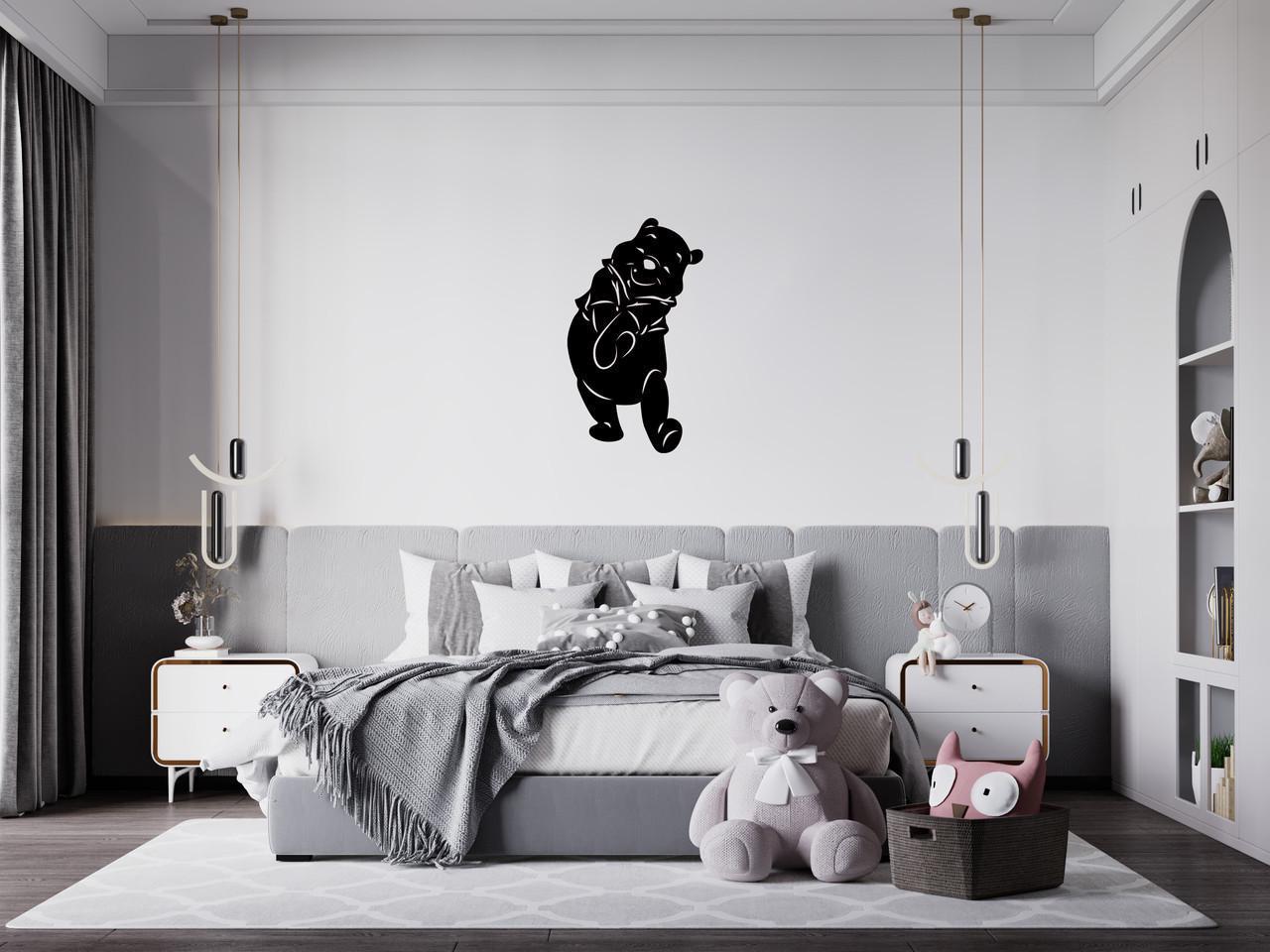 Декоративное панно на стену Upwood Decor Winnie The Pooh 80х138,4 см Black (1525027838)