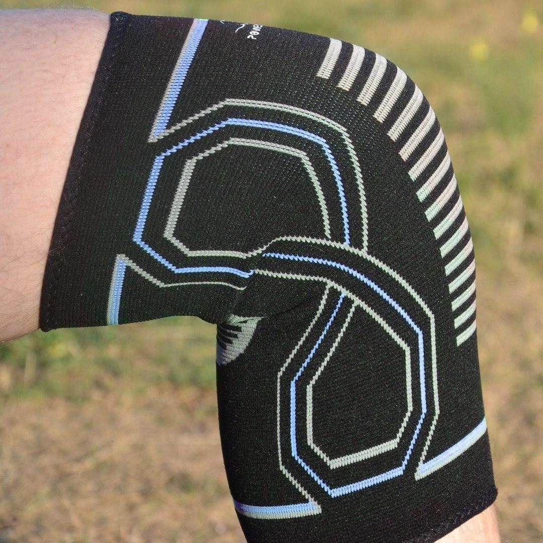 Наколенники спортивные PowerPlay PP-4099 Knee Support пара Черный/Синий L/XL (A-013256) - фото 5