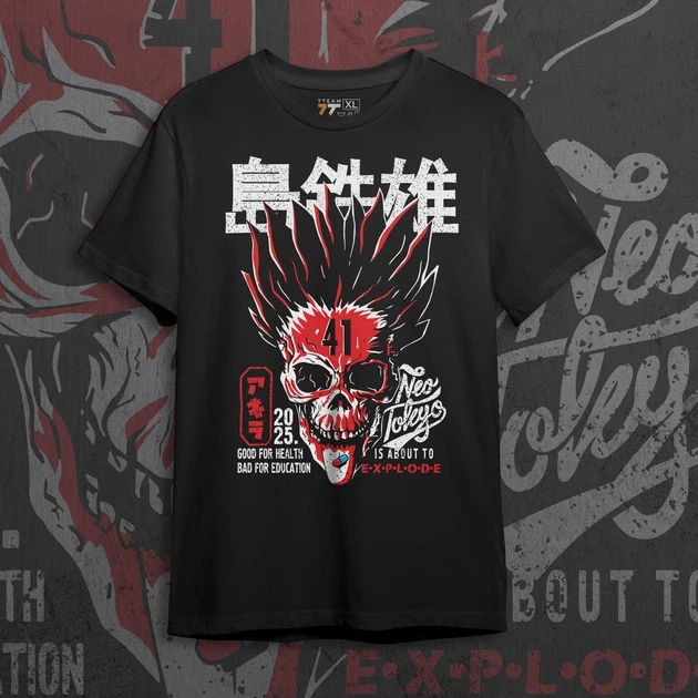 Футболка мужская с принтом Акира Dead Red р. 48 (Anime1016)