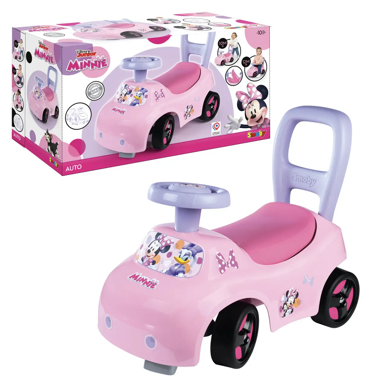 Машина для катания малыша Smoby Минни Маус с 10 месяцев Розовый (720544) - фото 7