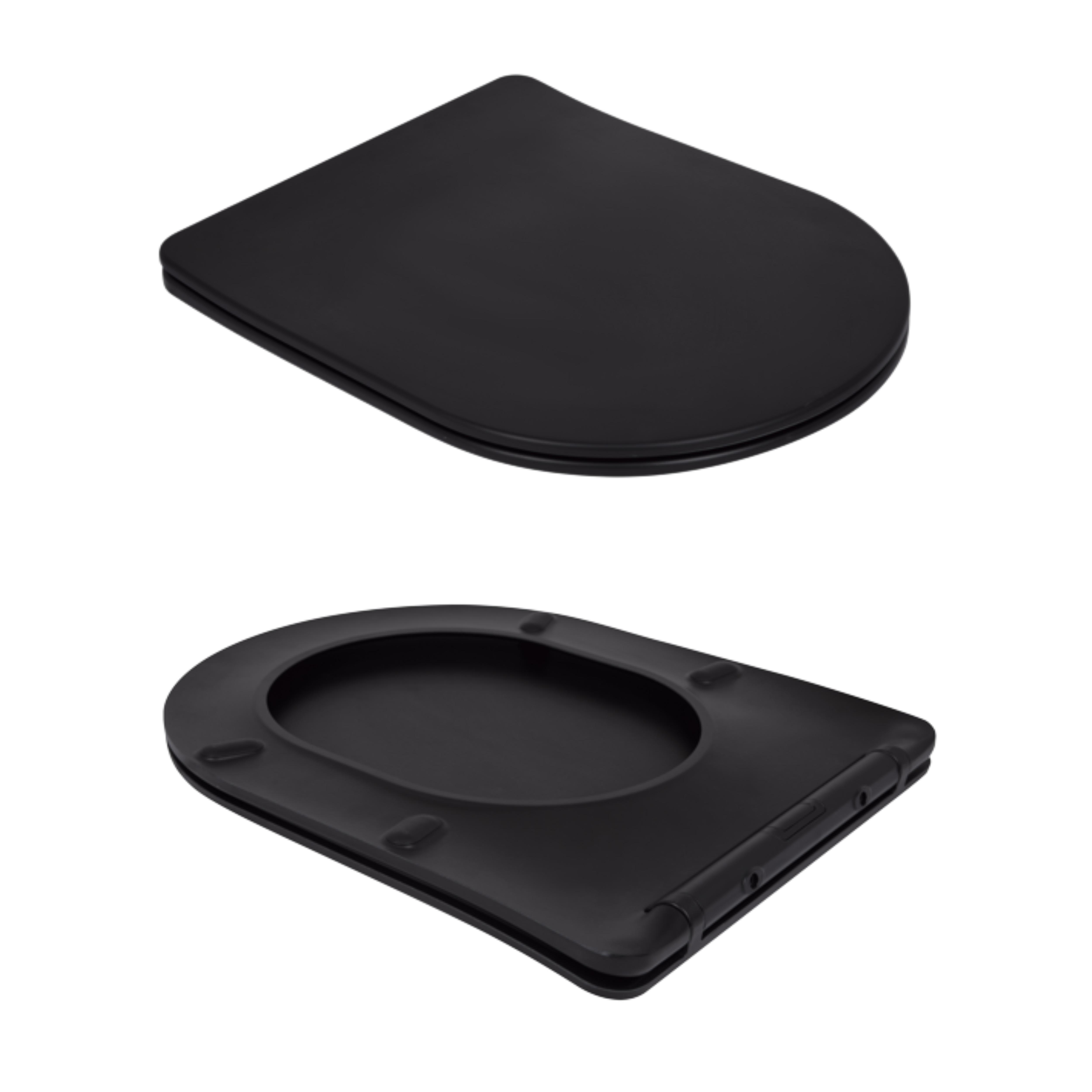 Унітаз підлоговий Q-tap Scorpio QT14226088AMB безобідковий із сидінням з мікроліфтом (246473) - фото 7