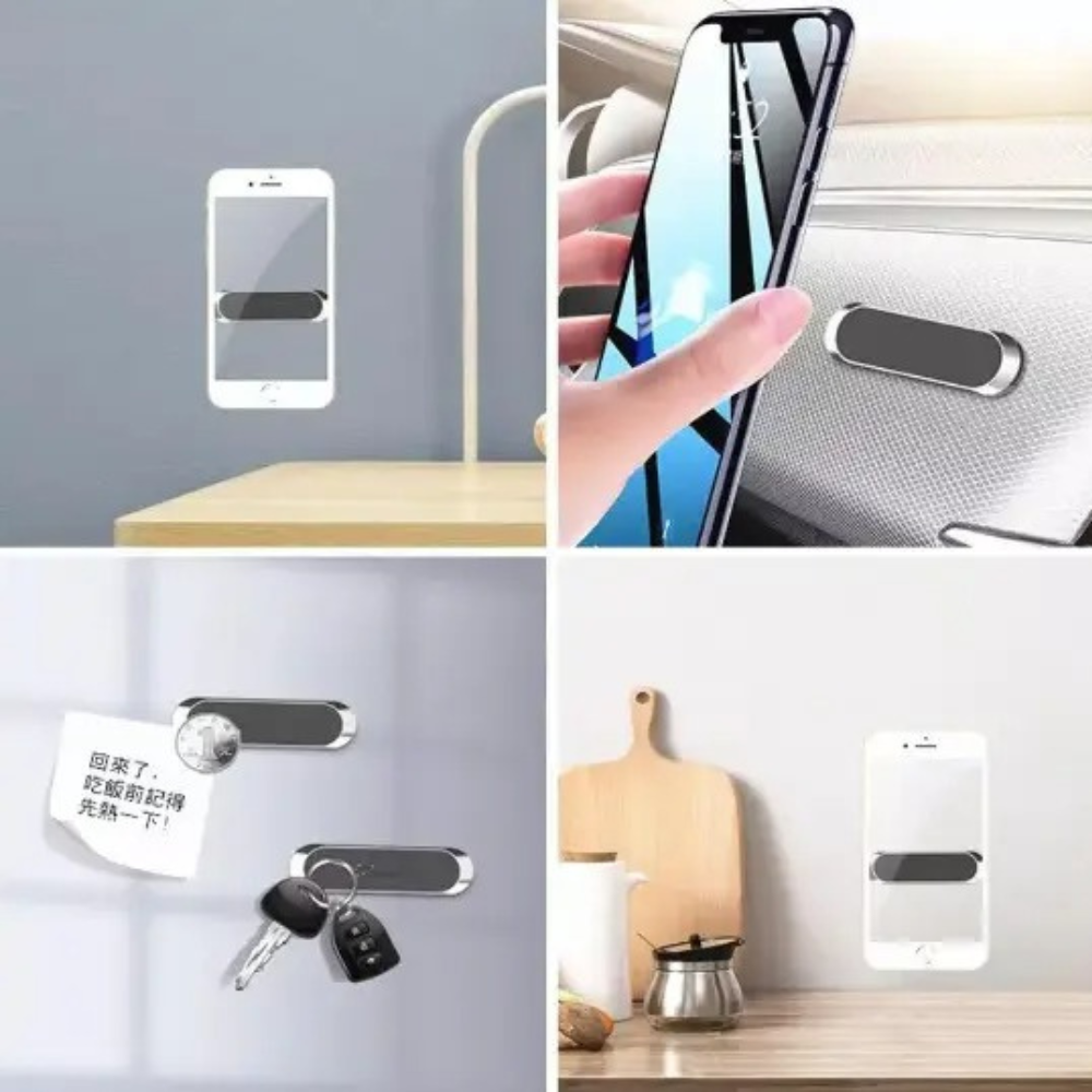 Держатель магнитный для телефона на липучке на панель в автомобиль/универсальный с силиконовой накладкой - фото 4 Держатель магнитный для телефона на липучке на панель в автомобиль/универсальный с силиконовой накладкой - фото 4