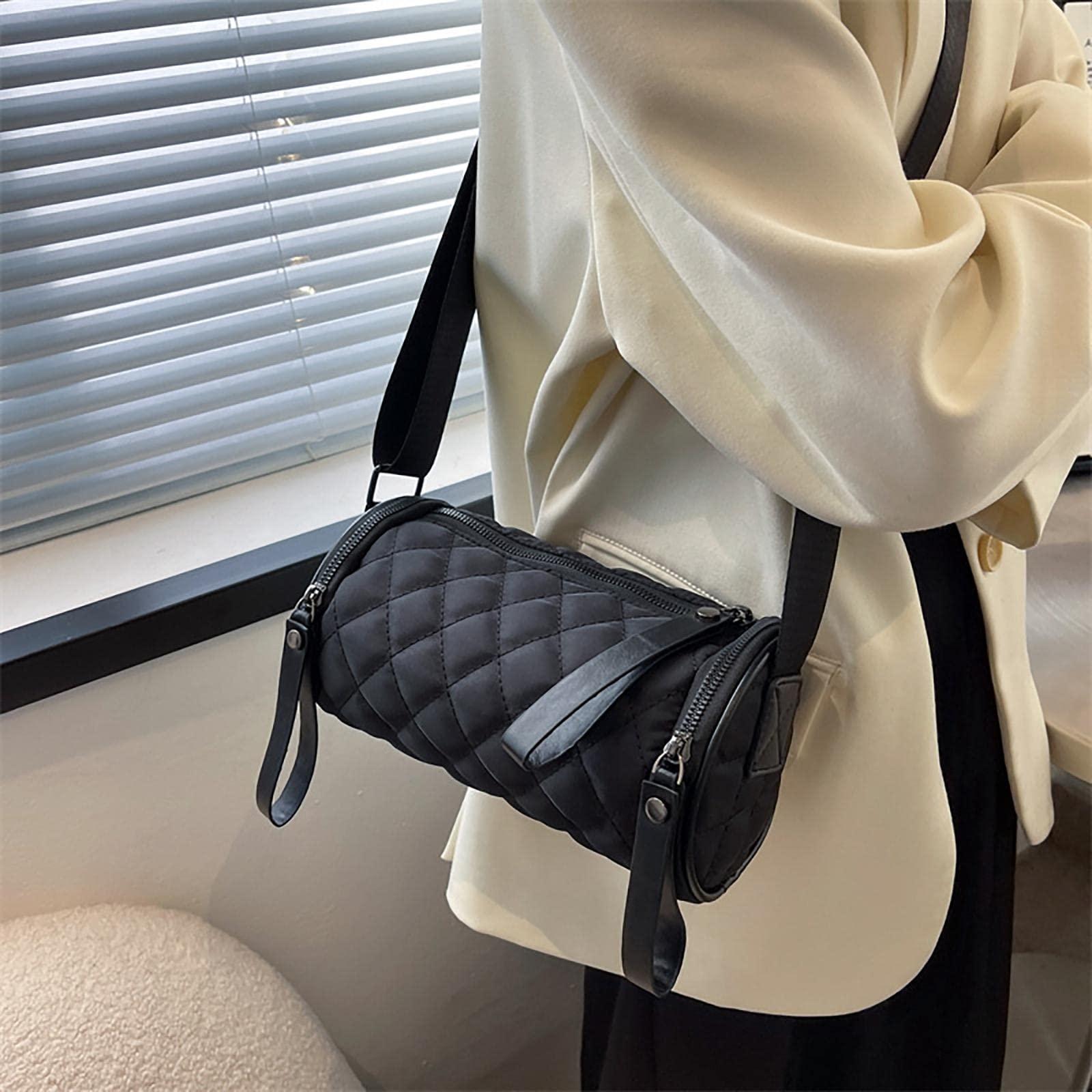 Сумка крос-боді RomiasBag стьобана жіноча Чорний (2101) - фото 7