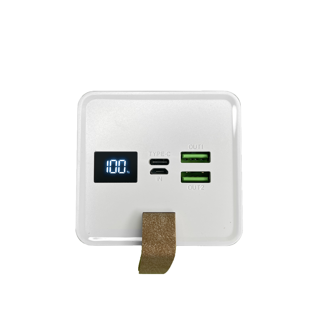 Павербанк Zhong Ou K89 LED ліхтар 80000 mAh Білий (5649409f) - фото 4