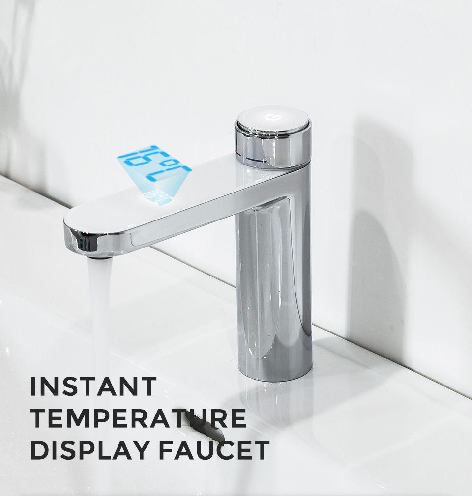 Смеситель для умывальника с датчиком температуры Gappo G1095-1 Белый/Хром - фото 12 Смеситель для умывальника с датчиком температуры Gappo G1095-1 Белый/Хром - фото 12