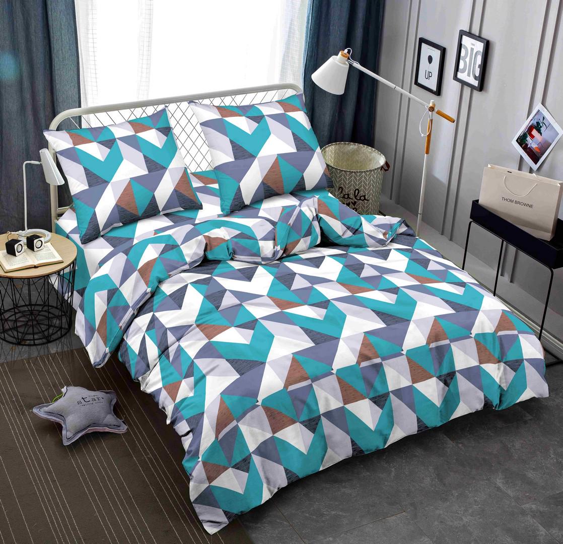 Комплект постельного белья Zastelli JH7166 Лабиринт жатка двуспальный 175х210 см Разноцветный (20940) Комплект постельного белья Zastelli JH7166 Лабиринт жатка двуспальный 175х210 см Разноцветный (20940)