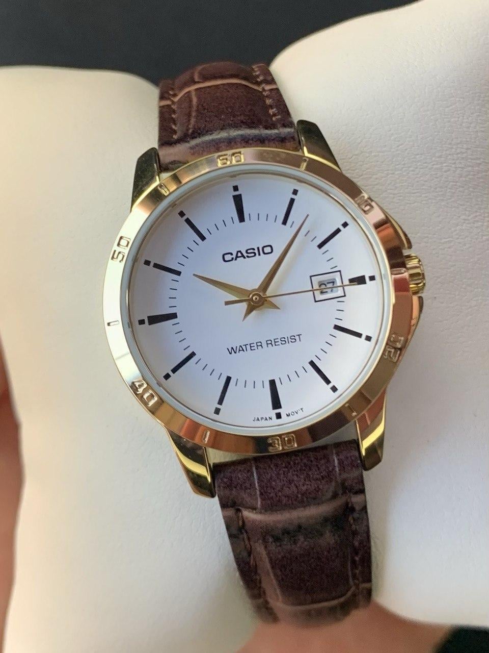 Наручные часы женские Casio LTP-V004GL-7A Lady Timeless Collection Белый (2895886015)