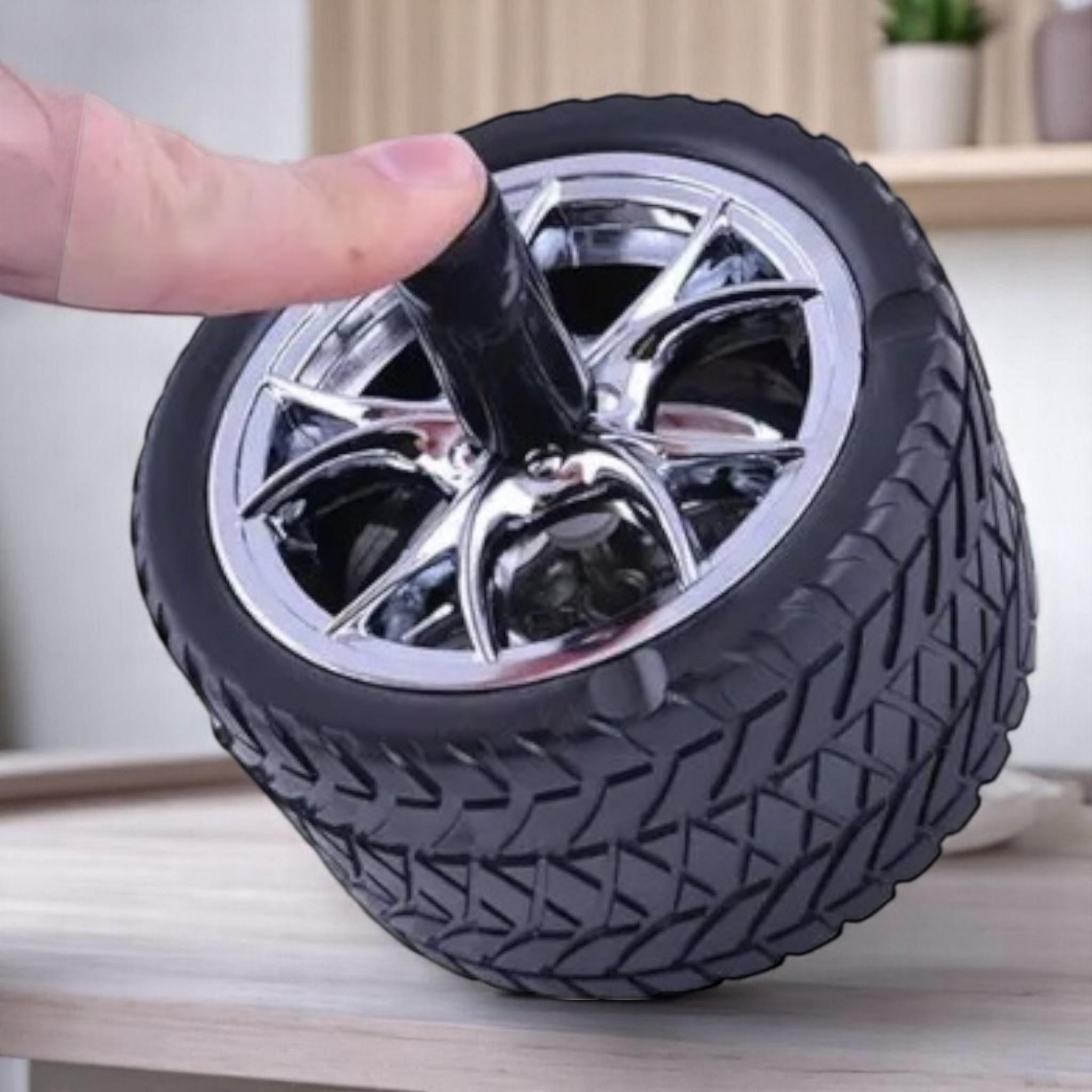 Попільничка металева бездимна Колесо d 9,5 см (26057845) - фото 6