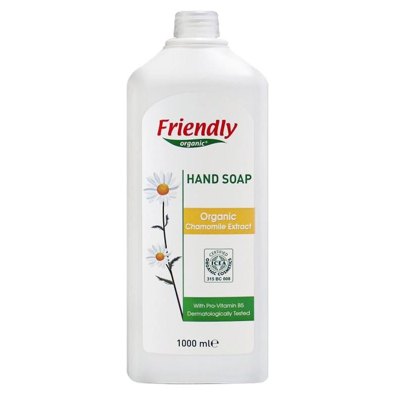Мыло для рук жидкое Friendly Organic органическое с экстрактом ромашки 1000 мл (FR0423)