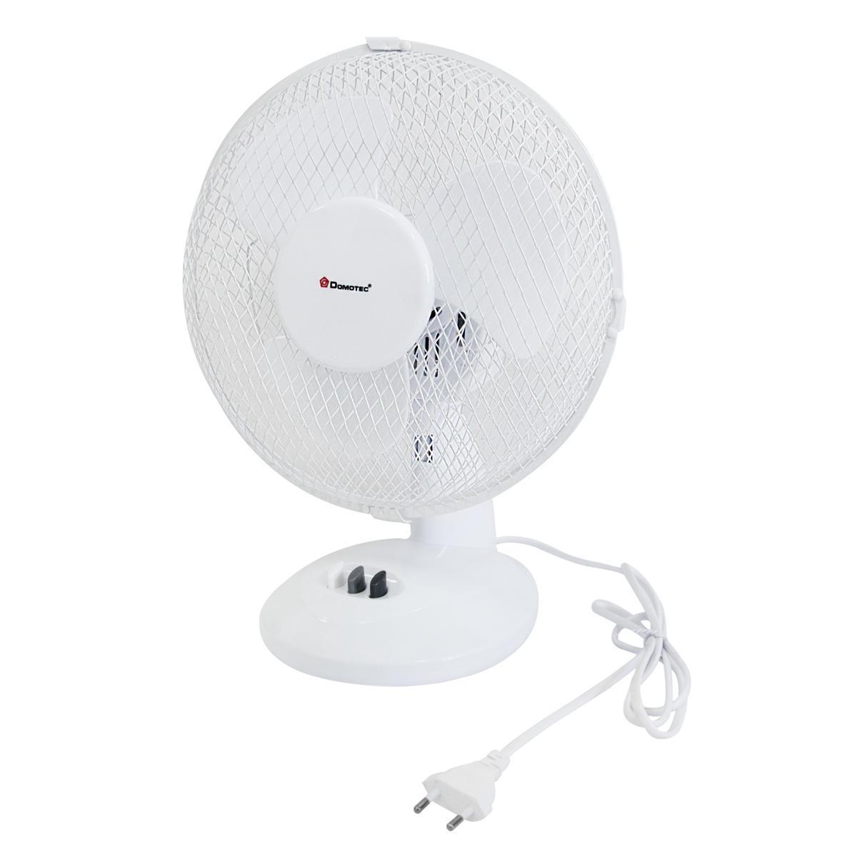 Вентилятор настільний Domotec MS-1624 2 режими 30 W White (3_03630) Вентилятор настільний Domotec MS-1624 2 режими 30 W White (3_03630)