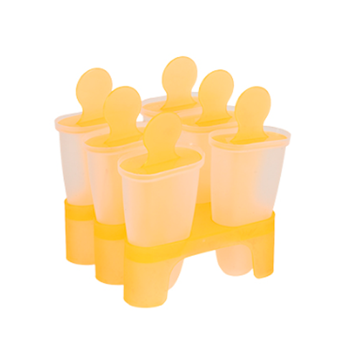 Формы для мороженого Stenson R21107 из пластика 6 шт. 10x9,5 см Yellow (34965096)