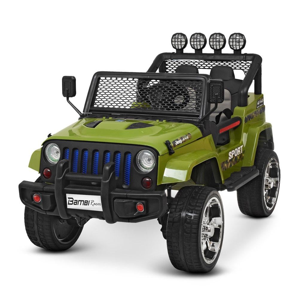 Детский электромобиль Bambi Jeep DM 3237EBLR 4W Хаки