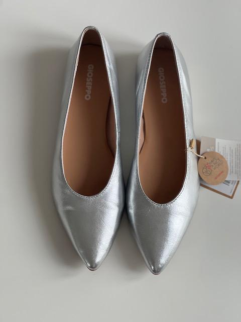 Балетки кожаные Gioseppo р. 39 Metallic Silver (29515933) - фото 9