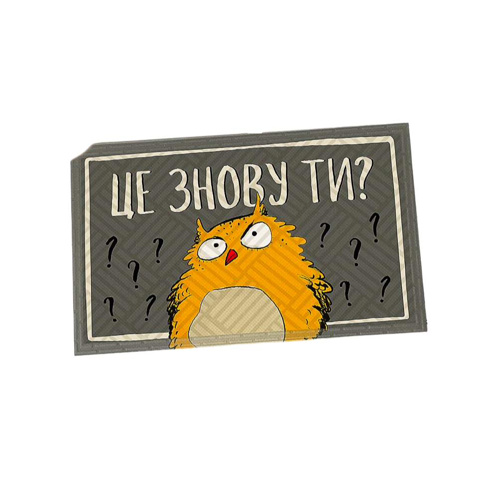 Коврик придверный "Це знову ти?" 45x75 см (20853)