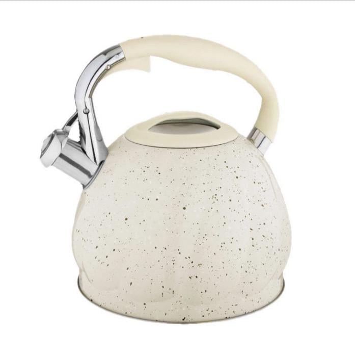 Чайник с свистком индукционное дно Edenberg EB-1904 из нержавеющей стали 3 л Белый (2530556609)