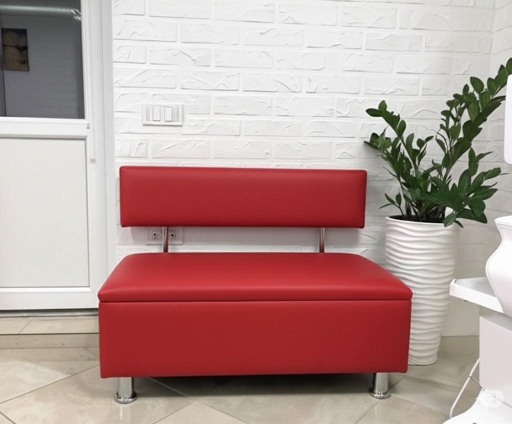 Диван для зоны ожидания Сompakt искусственная кожа 100 см Красный (32081285)