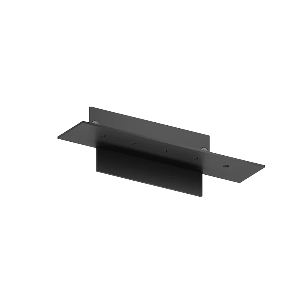 Заглушка BBcor Ultra с монтажной полкой к однорядному карнизу скрытого монтажа G20/1 Черный (G20/1-END/W)