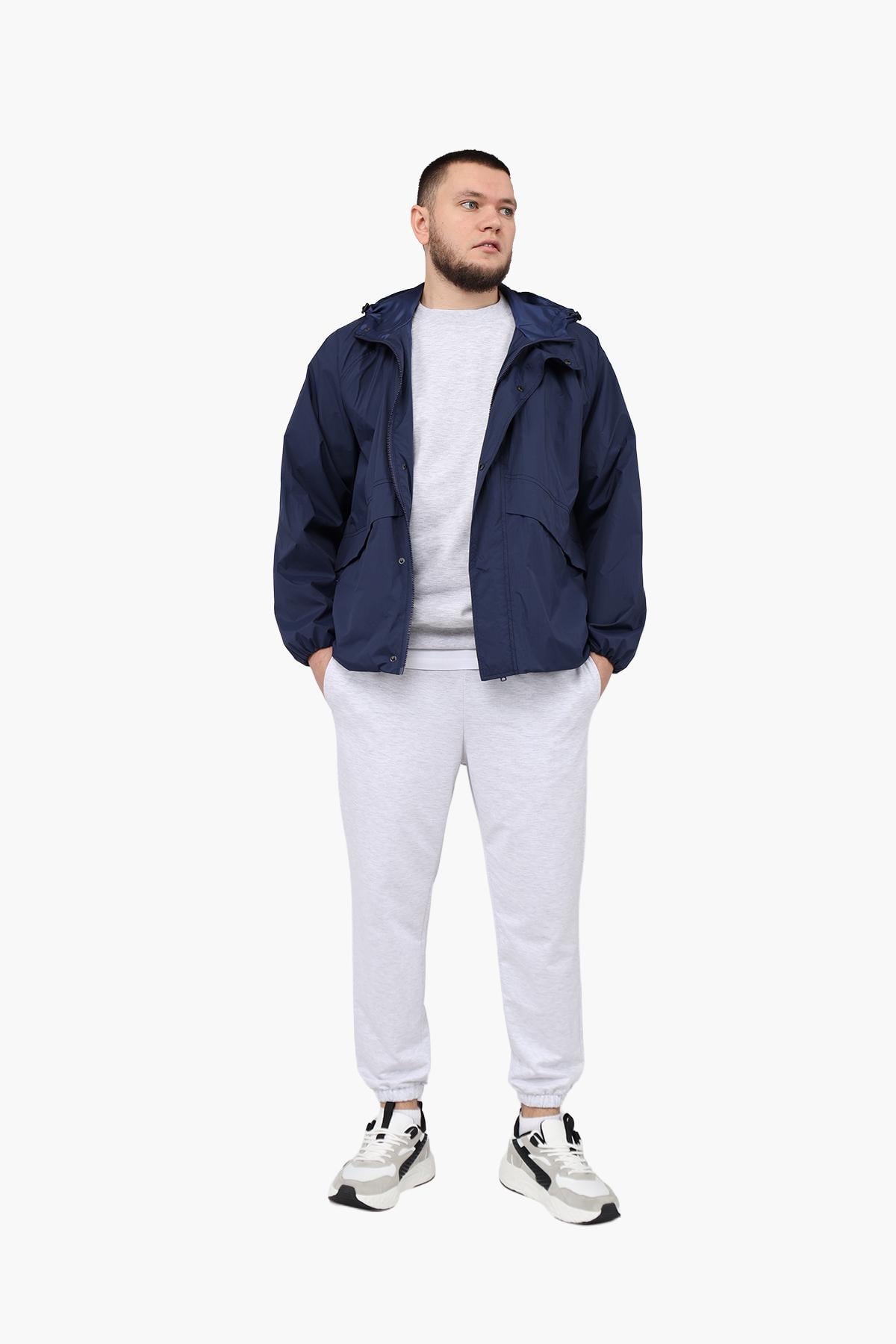 Ветровка мужская ЦБ-00291113 44 см Синий