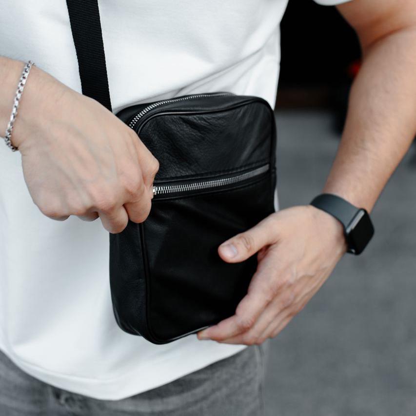 Сумка из натуральной кожи Черный (119530) - фото 18 Сумка из натуральной кожи Черный (119530) - фото 18