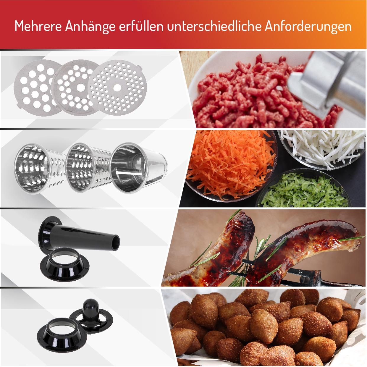 Мясорубка Adler AD 4813 с теркой 2000 Вт - фото 9 Мясорубка Adler AD 4813 с теркой 2000 Вт - фото 9