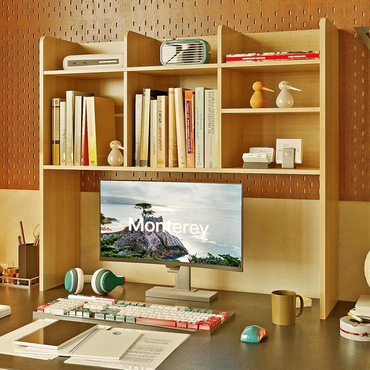 Полка-надстройка настольная из дерева Эзель карри (АКД-001103)