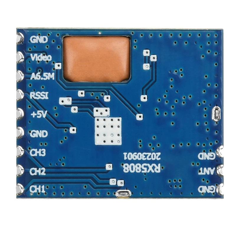 Видеоприемник для FPV систем VRX 5,8GHz RX5808 с аудио SPI 90dBm 4,8-6,0 GHz модуль (00-00028304) Видеоприемник для FPV систем VRX 5,8GHz RX5808 с аудио SPI 90dBm 4,8-6,0 GHz модуль (00-00028304)