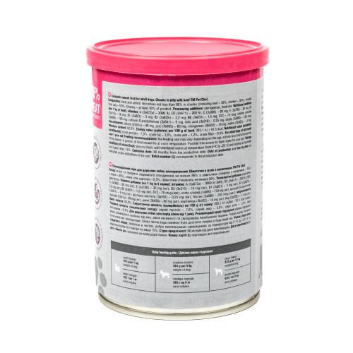 Корм влажный для взрослых собак Pet Chef с говядиной 415 г - фото 6 Корм влажный для взрослых собак Pet Chef с говядиной 415 г - фото 6