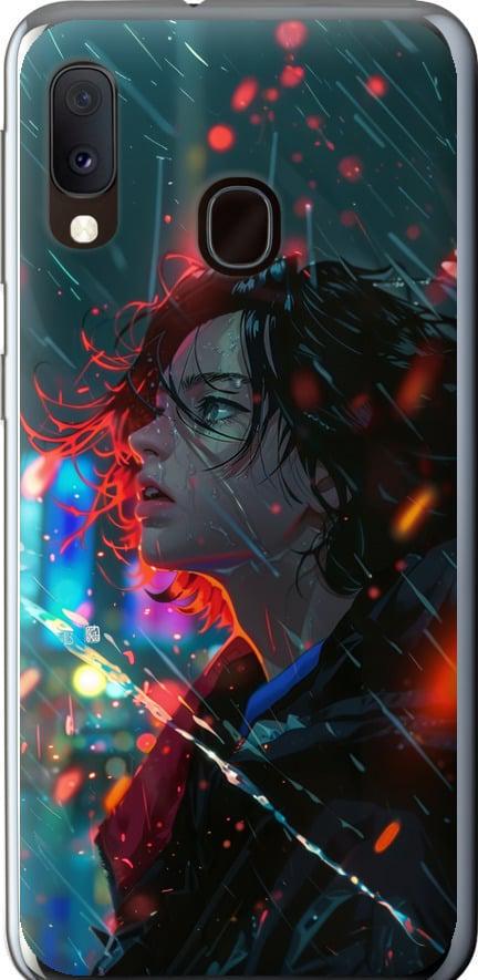 Чехол на Samsung Galaxy A20e A202F Ночные огни (6096t-1709-42517)