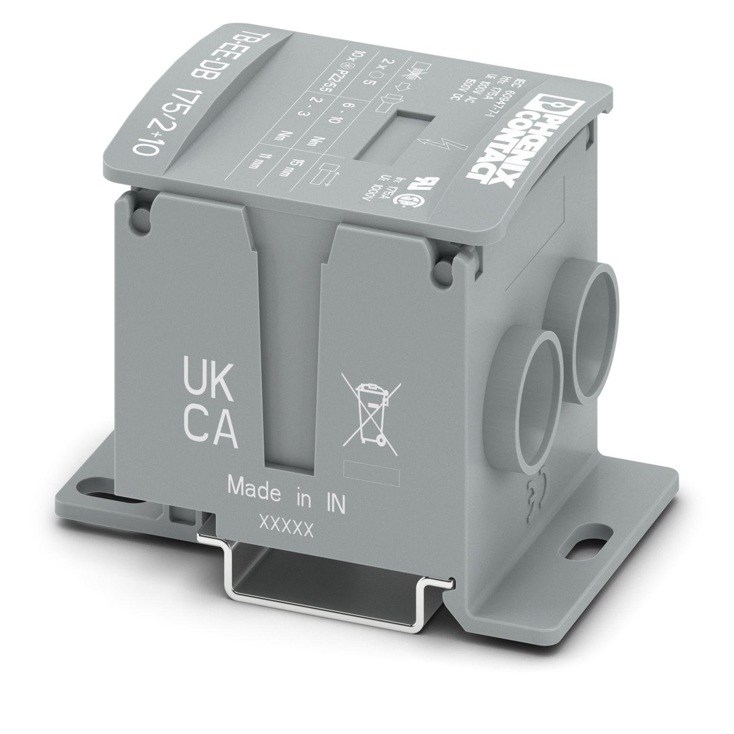 Блок распределительный Phoenix Contact TB-EE-DB 175/2+10 1000В 150А Ith 175A (1725168)