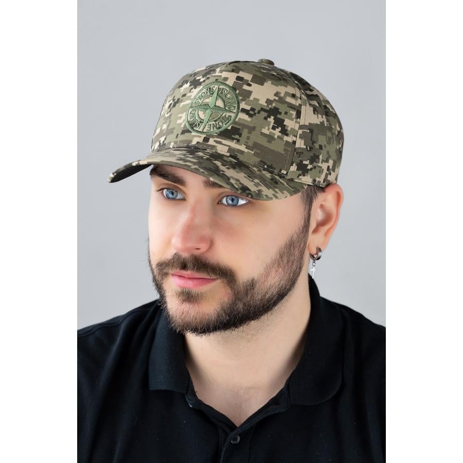 Кепка-тракер мужская Braxton 1527 котоновая пятиклинка на регуляторе универсальный Пиксель (28207857)