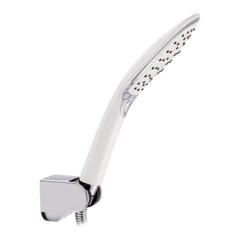 Смеситель для ванны Qtap Grand WCR 005 с лейкой и шлангом поворотный излив латунный Chrome/White (QTGRAWCR005) - фото 6