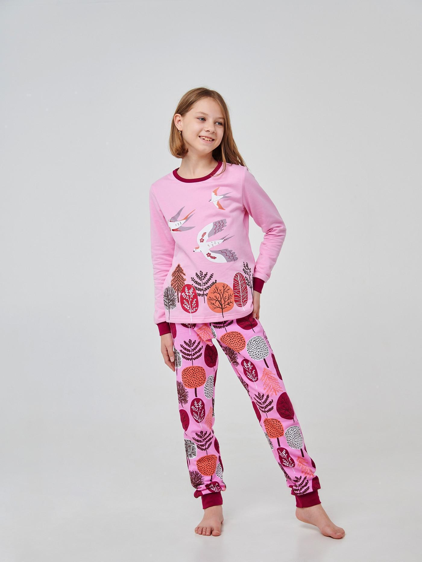 Пижама Smil 134 см рисунок Розовый (104696)