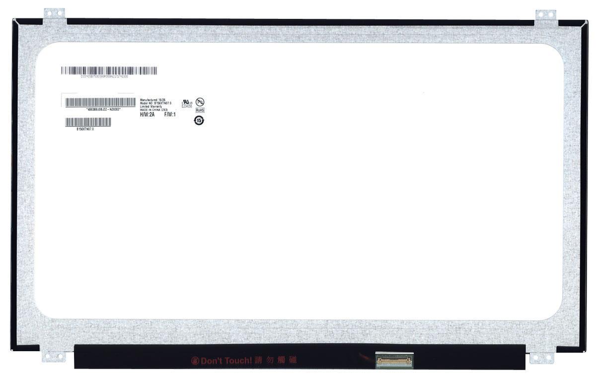 Матрица для ноутбука 15,6" Slim 30 pin eDP справа 1366x768 LED крепления сверху глянцевая AU Optronics AUO B156XTN07.0