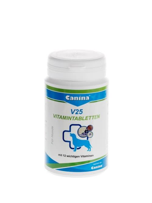 Поливитаминный комплекс для собак Canina V25 Vitamintabletten для взрослых и щенков 60 шт. 200 г (26341)